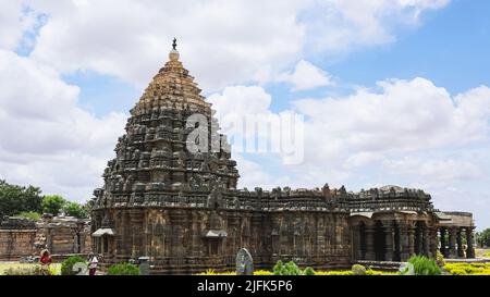 View of Mahadeva Temple, Itagi, Koppal, Karnataka, India. Stock Photo