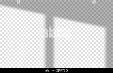 Overlay shadow from windows. High quality shadows. Vector illustration Stock Vector