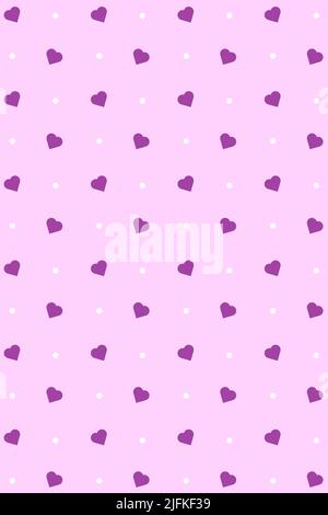 Abstract seamless pattern with pink hearts. Pink hearts seamless pattern. Universal print. Vector illustration Stock Vector