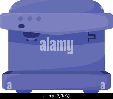 Commercial coffee machine semi flat color vector object Stock Vector