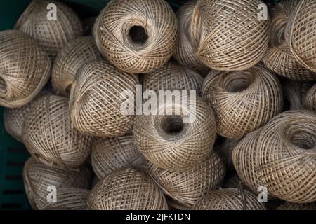 Roll of brown string stock image. Image of linen, line - 113815481