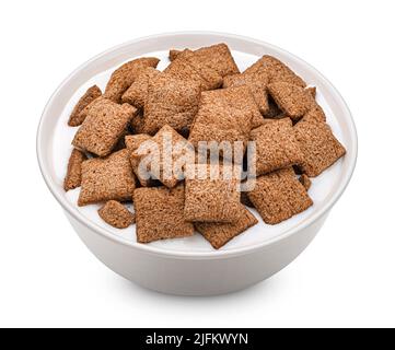 Chocolate corn pads isolated on white background Stock Photo