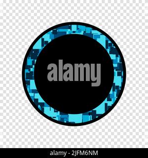 Circle element in a futuristic (HUD) style. Vector element HUD, UI, FI, SCI, GU. Sci fi futuristic user interface, HUD, Technology abstract background Stock Vector