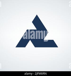 Trinity triangle Vector Logo Template. Unity and partnership. Stock vector illustration isolated on white background. Stock Vector