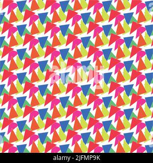 pattern with colored chaotic triangles Stock Vector