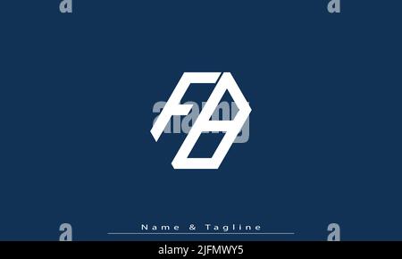 Alphabet letters Initials Monogram logo FB , BF Stock Vector