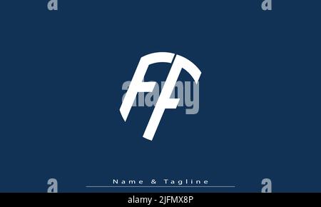 Alphabet letters Initials Monogram logo FF Stock Vector
