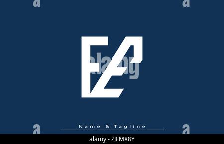 Alphabet letters Initials Monogram logo FE , EF Stock Vector