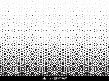Geometric pattern of black figures on a white background.Based on islamic pattern .Seamless in one direction.Option with a short fade out. Stock Vector