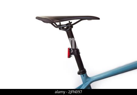 Mountain bicycle ergonomic seat on a white background Stock Photo