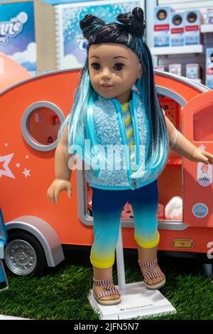 American Girl Store in Rockefeller Center, NYC, USA  2022 Stock Photo