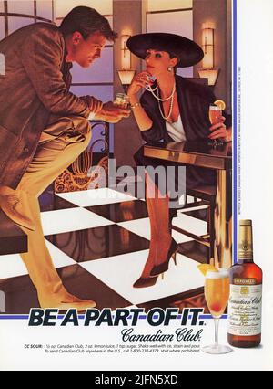 Vintage, November 1986 "Playboy" magazine advert, USA Stock Photo - Alamy