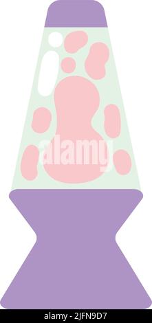 hippie lava light lamp Stock Vector