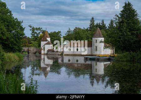 St. Andrews, United Kingdom - 21 June, 2022: view of the Dutch village and lake in Craigtoun Country Park Stock Photo