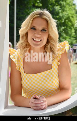 4th July, 2022. Surrey, UK. 04/07/2022,  Charlotte Hawkins, Press Day RHS Hampton Court Palace Garden, Festival, East Molesey. Credit: michael melia/Alamy Live News Stock Photo