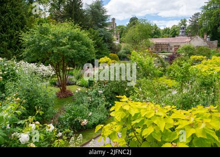 Thornbridge Hall Gardens near Bakewell in Derbyshire, England. Stock Photo