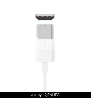 Creative vector illustration of cellphone usb charging plugs cable isolated on transparent background. Art design smart phone universal recharger acce Stock Vector