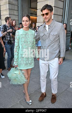 Olivia Palermo in Berluti at the Berluti Paris Menswear Fashion Week S/S  2020 Show