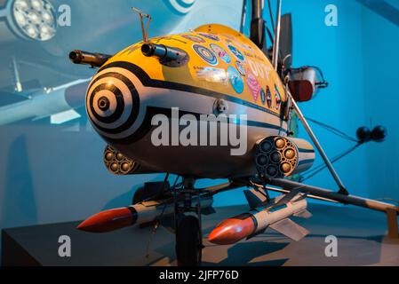 Little Nellie autogyro from You Only Live Twice Stock Photo