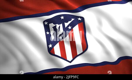 Atletico de Madrid Spainsh flag (Football flags) – Flagmaker & Print