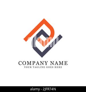 Monogram Initial PD letter logo vector, elegant P and D letter vector illustration Stock Vector