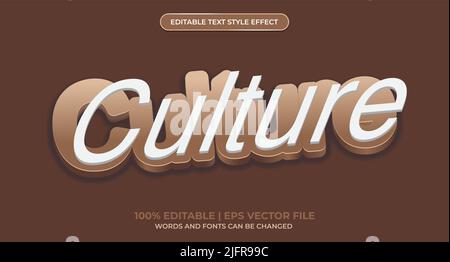 Editable text style effect. Editable font style. Vector Illustration Stock Vector