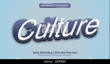 Editable text style effect. Editable font style. Vector Illustration Stock Vector