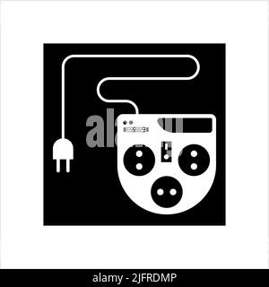 Extension Cord Icon Vector Art Illustration Stock Vector