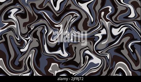 Abstract fluid acrylic painting. Modern art. Marbled abstract background. Liquid marble pattern Stock Vector