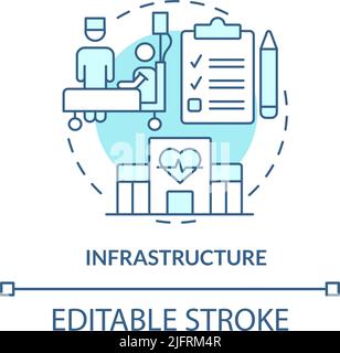 Infrastructure turquoise concept icon Stock Vector Image & Art - Alamy