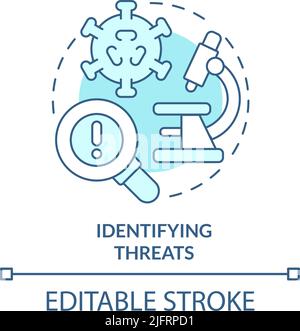 Identifying threats concept icon Stock Vector Image & Art - Alamy