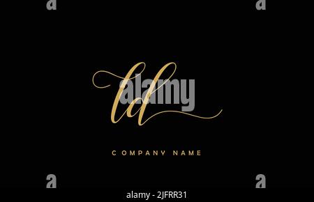 LD, DL Abstract Letters Logo Monogram Stock Vector