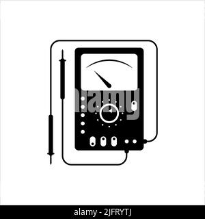 Multi Meter Icon, Multimeter Icon Vector Art Illustration Stock Vector