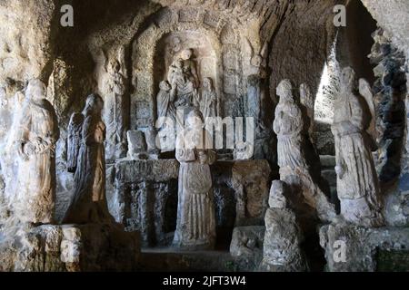 Pizzo Calabro Vibo Valentia- Chiesetta di Piedigrotta “Museo Civico “ Stock Photo