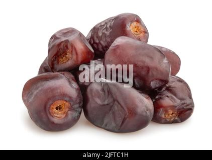 date fruit path isolated on white Stock Photo