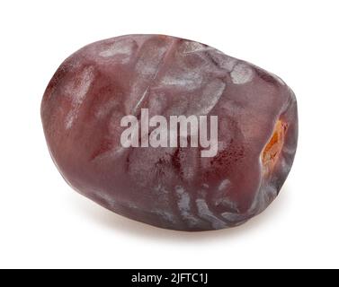 date fruit path isolated on white Stock Photo