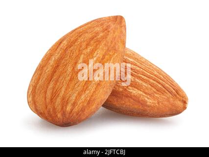 almond path isolated on white Stock Photo