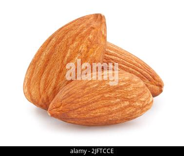 almond path isolated on white Stock Photo