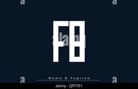 Alphabet letters Initials Monogram logo FB , BF Stock Vector
