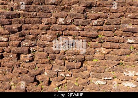 Contrast stone wall texture, natural background for your desktop. Stock Photo