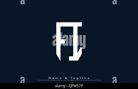 Alphabet letters Initials Monogram logo FI , IF Stock Vector