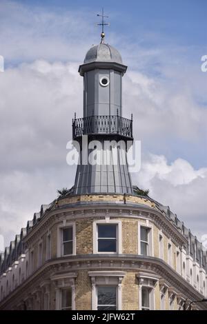 King's Cross Lighthouse, London, United Kingdom. 25th June 2022. Stock Photo