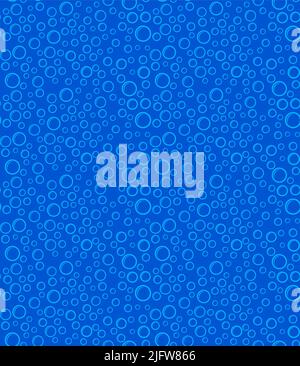 Bubble Icon Seamless Pattern Vector Art Illustration Stock Vector