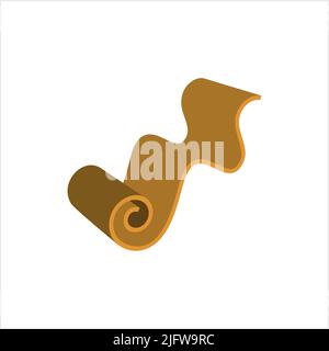 Roll Icon, Mat, Rug, Carpet Or Paper Roll Icon Of Anything Vector Art Illustration Stock Vector