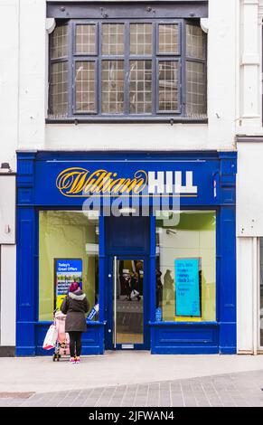 William Hill Bookmakers. Liverpool, Merseyside, Lancashire, England, United Kingdom Stock Photo