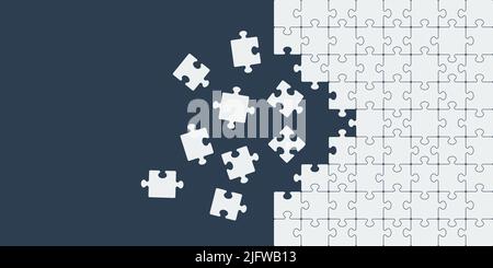 Puzzle icon background simple design Stock Vector