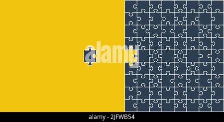 Puzzle icon background simple design Stock Vector