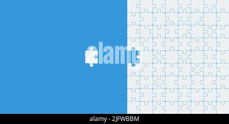 Puzzle icon background simple design Stock Vector