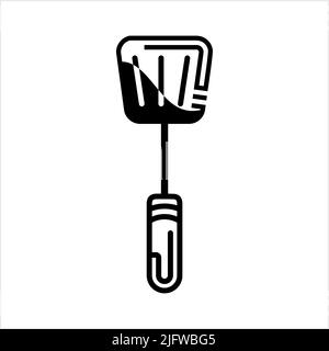 Spatula Icon, Spatula Vector Art Illustration Stock Vector