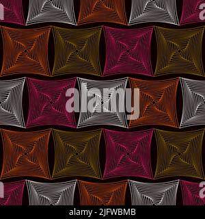 Seamless colorful squares pattern. Abstract vector geometric background. Stock Vector